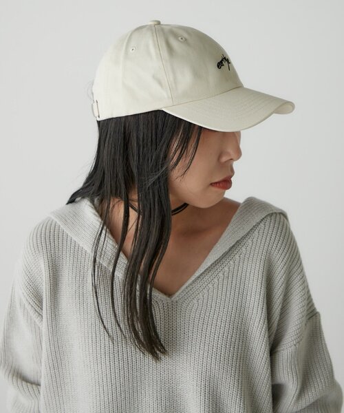 earthy（アーシー）の「earthy 刺繍ロゴCAP（キャップ・レディース・アイボリー/ブラック/モカ/キャメル・FREE）」の5枚目の写真