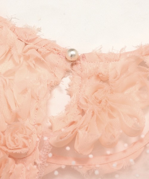 MERAKI(メラキ)の「フラワードットシアーブラウス(シャツ/ブラウス・レディース・ホワイト/ブラック/サーモンピンク・FREE)」の17枚目の写真