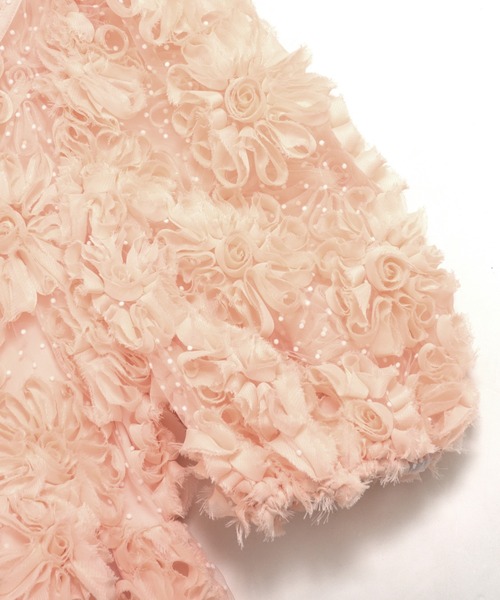 MERAKI(メラキ)の「フラワードットシアーブラウス(シャツ/ブラウス・レディース・ホワイト/ブラック/サーモンピンク・FREE)」の18枚目の写真