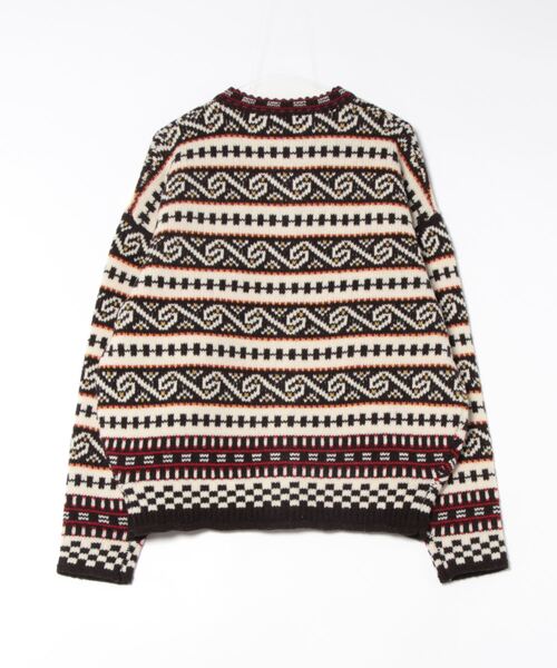 THE SHINZONE(ザ シンゾーン)の「FAIR ISLE KNIT CARDIGAN(ニット/セーター・レディース・ブラウン系/ネイビー系・FREE)」の3枚目の写真