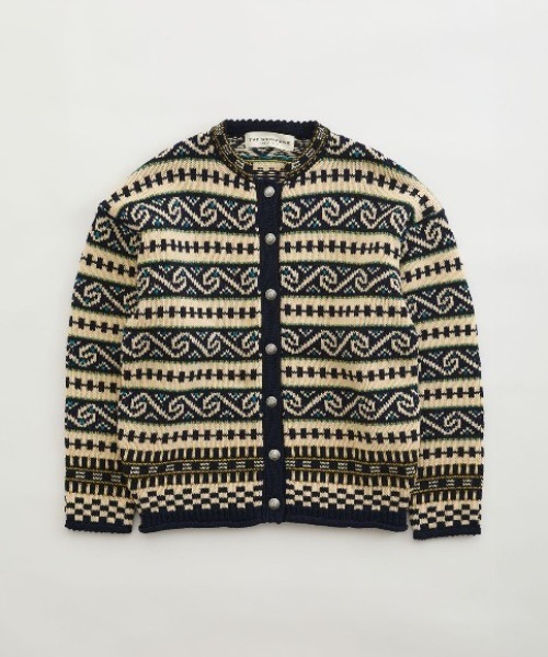 THE SHINZONE(ザ シンゾーン)の「FAIR ISLE KNIT CARDIGAN(ニット/セーター・レディース・ブラウン系/ネイビー系・FREE)」の2枚目の写真