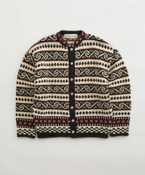 THE SHINZONE(ザ シンゾーン)の「FAIR ISLE KNIT CARDIGAN(ニット/セーター・レディース・ブラウン系/ネイビー系・FREE)」の5枚目の写真