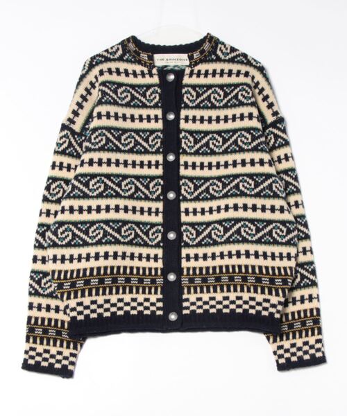 THE SHINZONE(ザ シンゾーン)の「FAIR ISLE KNIT CARDIGAN(ニット/セーター・レディース・ブラウン系/ネイビー系・FREE)」の8枚目の写真
