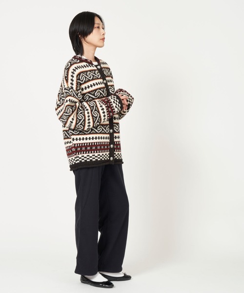 THE SHINZONE(ザ シンゾーン)の「FAIR ISLE KNIT CARDIGAN(ニット/セーター・レディース・ブラウン系/ネイビー系・FREE)」の12枚目の写真
