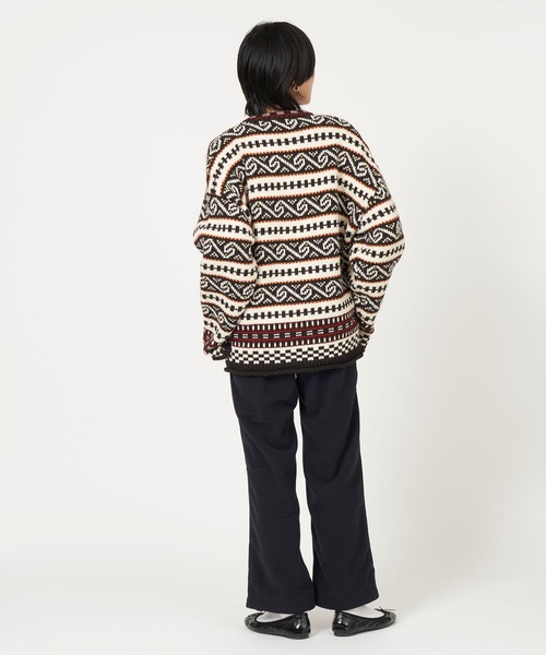 THE SHINZONE(ザ シンゾーン)の「FAIR ISLE KNIT CARDIGAN(ニット/セーター・レディース・ブラウン系/ネイビー系・FREE)」の11枚目の写真