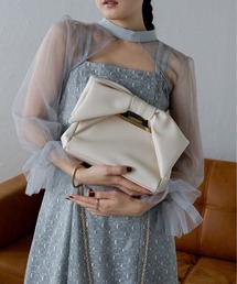 ダブルリボン2WAYバッグ お呼ばれ 結婚式