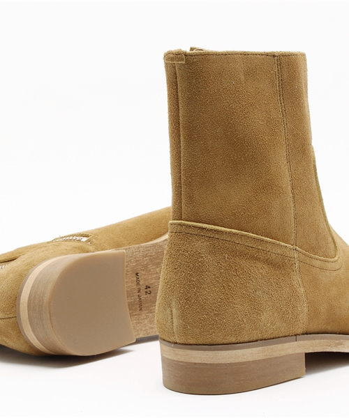 Lui's（ルイス）の「Lui's(ルイス) サイドZIPスウェードブーツ（ブーツ・メンズ・キャメル/ブラック・43/41/42）」の8枚目の写真