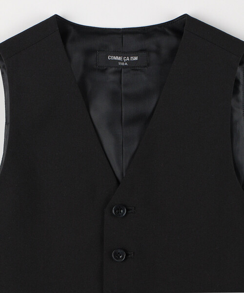 COMME CA ISM（コムサイズム）の「【セットアップ対応】フォーマル ベスト（スーツベスト・キッズ・ブラック・110cm/120cm/130cm）」の3枚目の写真
