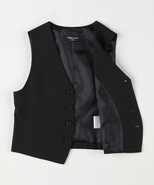 COMME CA ISM（コムサイズム）の「【セットアップ対応】フォーマル ベスト（スーツベスト・キッズ・ブラック・110cm/120cm/130cm）」の6枚目の写真