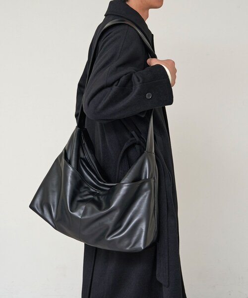 【大容量】フェイクレザーショルダーBAG（ショルダーバッグ）｜CIAOPANIC（チャオパニック）