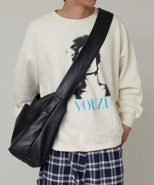 【大容量】フェイクレザーショルダーBAG（ショルダーバッグ）｜CIAOPANIC（チャオパニック）