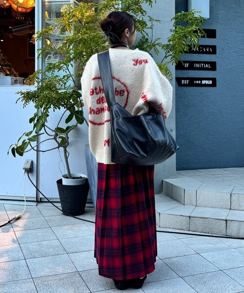 【大容量】フェイクレザーショルダーBAG（ショルダーバッグ）｜CIAOPANIC（チャオパニック）