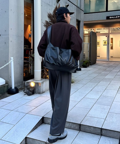 【大容量】フェイクレザーショルダーBAG（ショルダーバッグ）｜CIAOPANIC（チャオパニック）