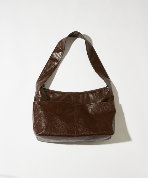 【大容量】フェイクレザーショルダーBAG（ショルダーバッグ）｜CIAOPANIC（チャオパニック）