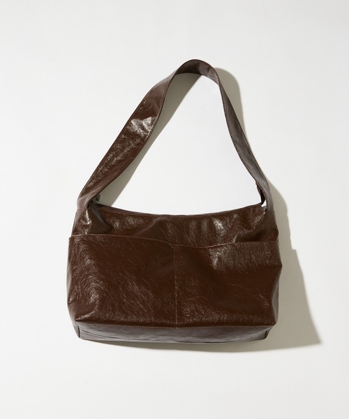 【大容量】フェイクレザーショルダーBAG（ショルダーバッグ）｜CIAOPANIC（チャオパニック）