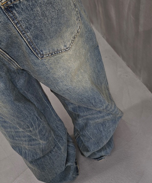 WESTBOY(ウエストボーイ)の「ルーズバギーウォッシュドデニムパンツ/ワイドデニムパンツ WO24W5PT02【WB ORIGINALS】(デニムパンツ・メンズ・ライトブルー・XL/M/L/S)」の18枚目の写真