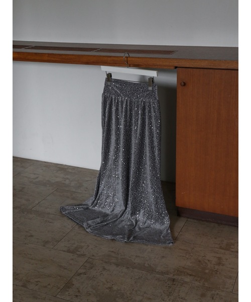 Katrin TOKYO(カトリーントーキョー)の「2way spangle flare skirt(スカート・レディース・グレー/ベージュ・XS/FREE)」の19枚目の写真