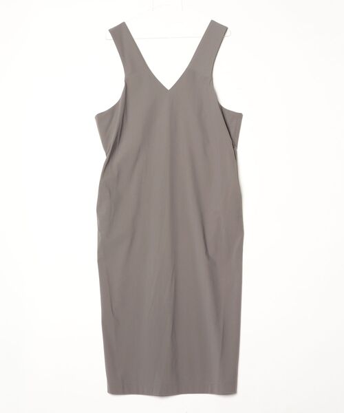 Gabardine K.T（ギャバジンケーティー）の「【セットアップ対応】スーパーハイゲージジャージー Iライン ジャンスカ（ワンピース・レディース・ブラック/キャメル/ベージュ・9号/7号）」の3枚目の写真