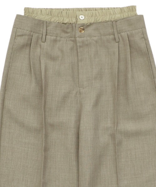 select MOCA(セレクトモカ)の「レイヤードウエストデザインパンツ(スラックス・レディース・ブラック/グレー・MEDIUM/LARGE)」の21枚目の写真