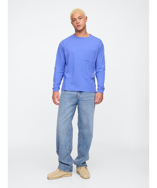 セール】ヴィンテージソフト ボクシー ポケットTシャツ（長袖）（T