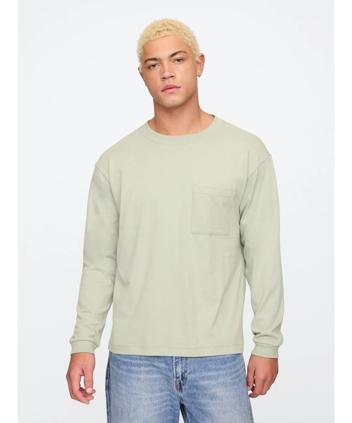 セール】ヴィンテージソフト ボクシー ポケットTシャツ（長袖）（T