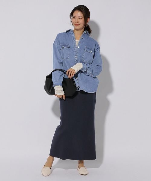 Elura（エルーラ）の「シャーリングスリーブプルオーバー/286641（Tシャツ/カットソー・レディース・ホワイト/ブラック・MEDIUM/LARGE）」の6枚目の写真