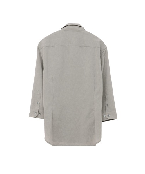 HIGH STREET（ハイストリート）の「HIGH STREET∴COOLトロピカルショートウイング７分袖シャツ（シャツ/ブラウス・メンズ・ホワイト/ネイビー/ブルー系2/グレー系その他・M/L/S/LL）」の13枚目の写真