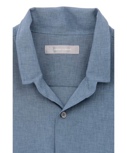HIGH STREET（ハイストリート）の「HIGH STREET∴COOLトロピカルショートウイング７分袖シャツ（シャツ/ブラウス・メンズ・ホワイト/ネイビー/ブルー系2/グレー系その他・M/L/S/LL）」の6枚目の写真