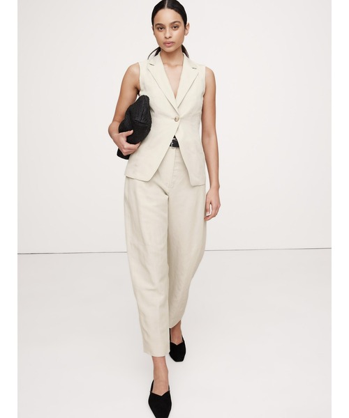 Banana Republic(バナナリパブリック)の「アワーグラス テンセル(TM) リネンベスト(ベスト・レディース・ブルー/グレー・2/8/0/4/6)」の3枚目の写真