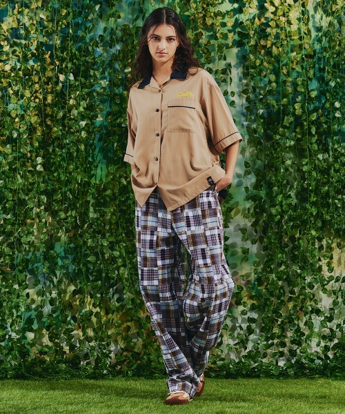 DOUBLE STANDARD CLOTHING(ダブルスタンダードクロージング)の「パッチワークチェックワイドパンツ(スラックス・レディース・レッド/ブルー・36/38)」の18枚目の写真
