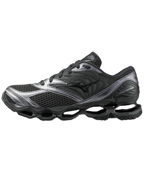 MIZUNO(ミズノ )の「MIZUNO/ミズノ メンズ スニーカー クッション 韓国ファッション WAVE PROPHECY LS D1GA251103(スニーカー・メンズ・ブラック×ブラック・28.0cm/27.5cm/27.0cm/26.5cm/26.0cm)」の2枚目の写真