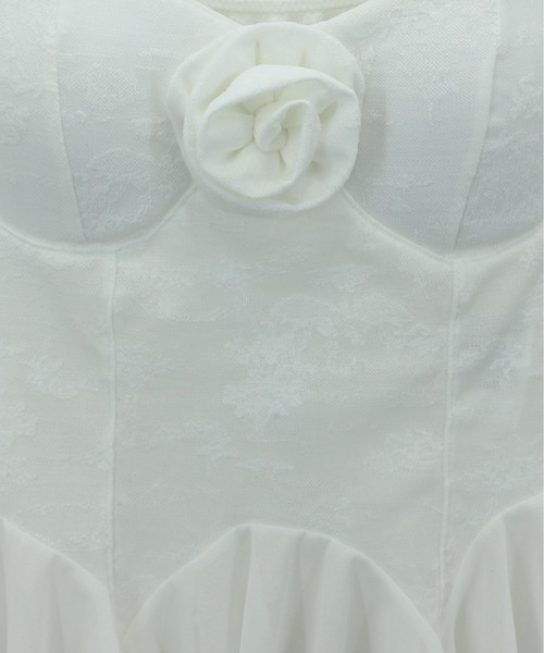 tinkerend（ティンカーエンド）の「Drop Frill Camisole / ドロップフリルキャミソール（キャミソール・レディース・ブラック/ホワイト・FREE）」の9枚目の写真