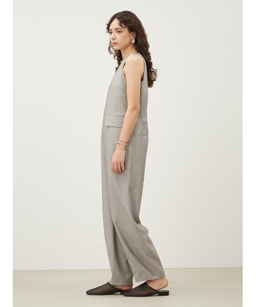 Mila Owen（ミラオーウェン）の「アメスリオールインワン（つなぎ/オールインワン・レディース・ブラック/グレー・0/1）」の4枚目の写真