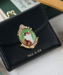 PAUL & JOE ブラック三つ折り財布 PAUL & JOE ブラック レザー 三つ折財布