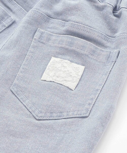 SLAP SLIP(スラップスリップ)の「裾スリットパール花付きツイルデニムパンツ(90~130cm)(デニムパンツ・キッズ・ブルー/オフホワイト・90cm/110cm/100cm/120cm/130cm)」の13枚目の写真