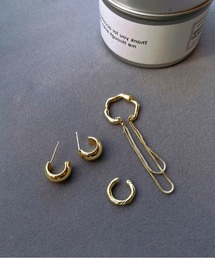 チェーン イヤーカフ ピアス セット