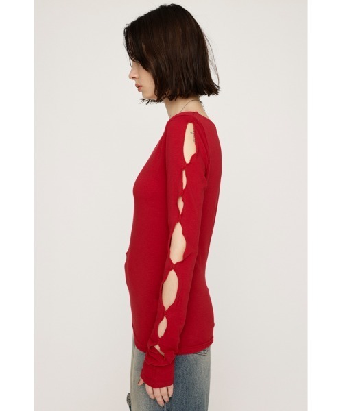 正規品　OPEN YY / RELATED CUT-OUT デザイントップス セール】HOLE DESIGN CUT TOPS ホール デザインカット トップス