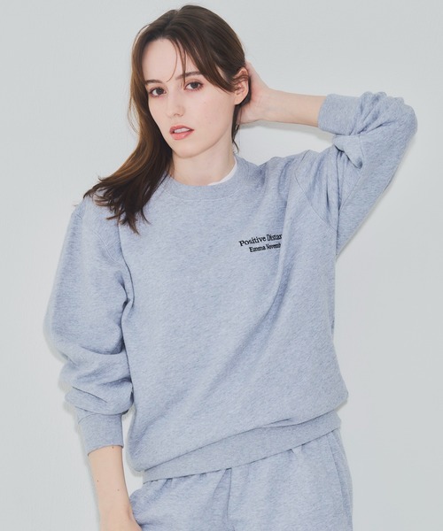 EMMA NOVEMBER　（エマノーヴェンバー）の「Embroidery クルーネック スウェット（スウェット・メンズ・グレー/ブラック・2/3/1）」の19枚目の写真