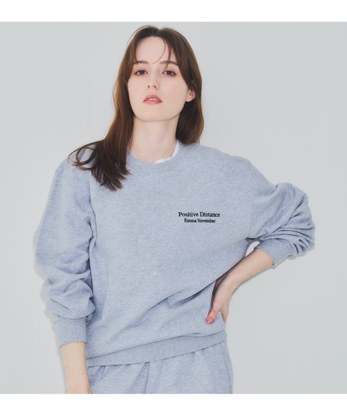 EMMA NOVEMBER　（エマノーヴェンバー）の「Embroidery クルーネック スウェット（スウェット・メンズ・グレー/ブラック・2/3/1）」の21枚目の写真