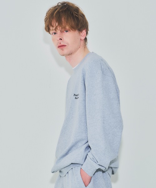 EMMA NOVEMBER　（エマノーヴェンバー）の「Embroidery クルーネック スウェット（スウェット・メンズ・グレー/ブラック・2/3/1）」の14枚目の写真