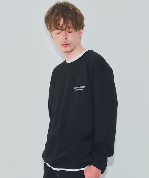 EMMA NOVEMBER　（エマノーヴェンバー）の「Embroidery クルーネック スウェット（スウェット・メンズ・グレー/ブラック・2/3/1）」の5枚目の写真