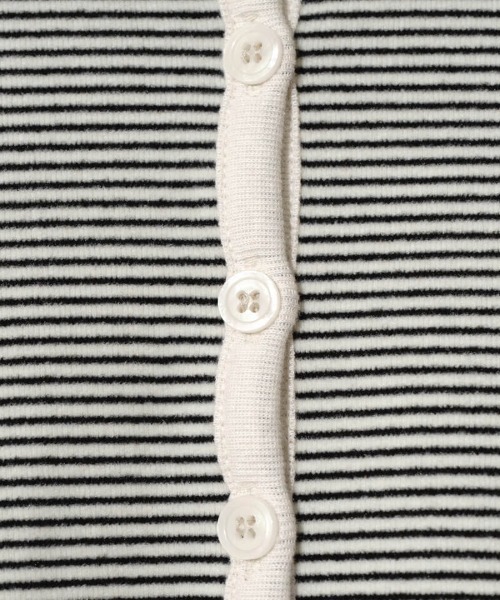 flower(フラワー)の「タイニーボーダートップ(Tシャツ/カットソー・レディース・ブラウン/ブラック・FREE)」の17枚目の写真