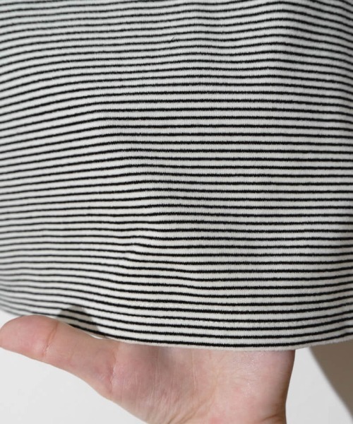 flower(フラワー)の「タイニーボーダートップ(Tシャツ/カットソー・レディース・ブラウン/ブラック・FREE)」の21枚目の写真