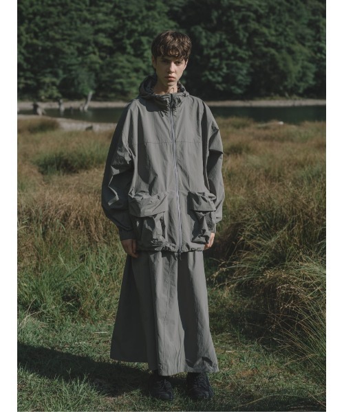 Snow Peak（スノーピーク）の「Nylon Tussah Jacket フードジャケット（その他アウター・メンズ・ブラック/グレー/ライトオリーブ・1/S/M/L/XL）」の16枚目の写真