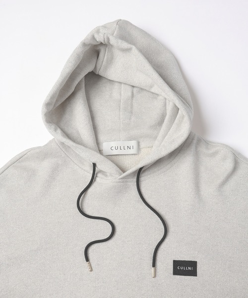 CULLNI（クルニ）の「Glitter Yarn Embroidery Patch Hoodie（パーカー・メンズ・オフホワイト/グレー・1/2/0）」の7枚目の写真