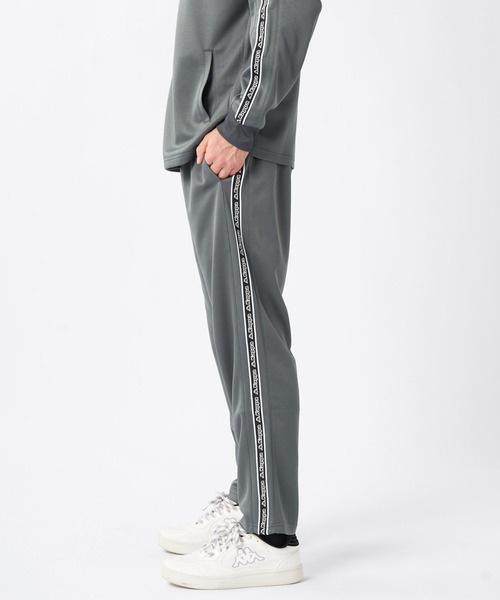 Kappa - kappa ガラリベロ トライアルパンツ ホワイト&amp;ブルー Kappa カッパ 2WAY ストレッチ クロップドパンツ ジャージ 下