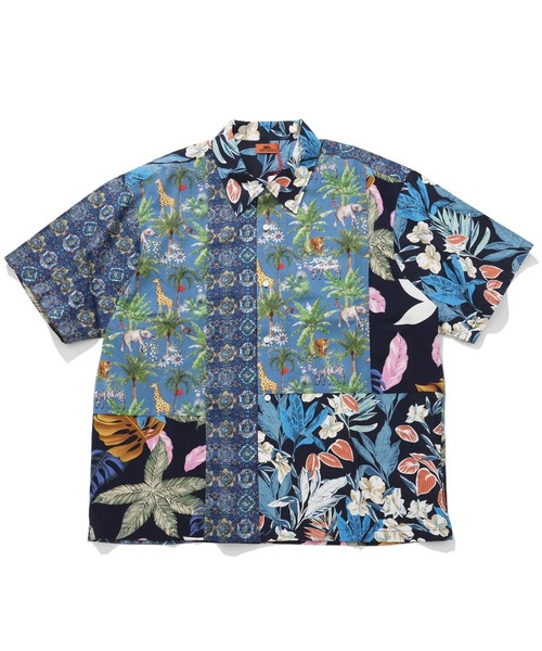 KRIFF MAYER(クリフメイヤー)の「ツギハギアロハシャツ(シャツ/ブラウス・メンズ・ブラック/オフホワイト/ネイビー・MEDIUM/LARGE/X-LARGE)」の3枚目の写真