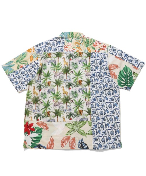 KRIFF MAYER(クリフメイヤー)の「ツギハギアロハシャツ(シャツ/ブラウス・メンズ・ブラック/オフホワイト/ネイビー・MEDIUM/LARGE/X-LARGE)」の6枚目の写真