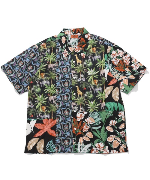 KRIFF MAYER(クリフメイヤー)の「ツギハギアロハシャツ(シャツ/ブラウス・メンズ・ブラック/オフホワイト/ネイビー・MEDIUM/LARGE/X-LARGE)」の4枚目の写真