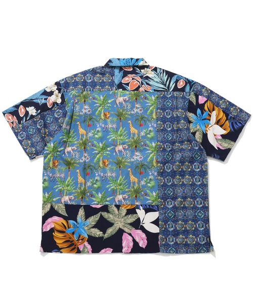 KRIFF MAYER(クリフメイヤー)の「ツギハギアロハシャツ(シャツ/ブラウス・メンズ・ブラック/オフホワイト/ネイビー・MEDIUM/LARGE/X-LARGE)」の7枚目の写真